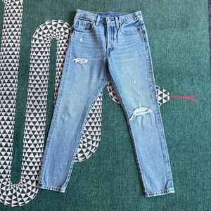 Distressed Light Blue Jeans